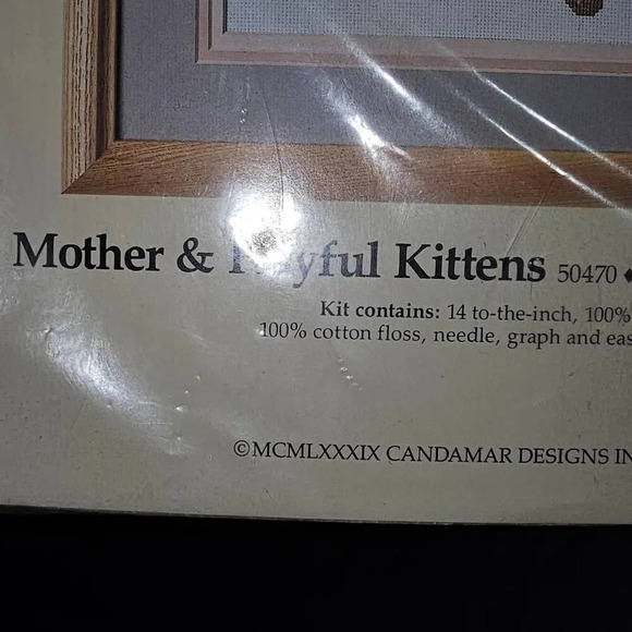 NIP Something Special #50470 Mother & Playful Kittens Counted Cross Stitch Kit - Picture 2 of 5